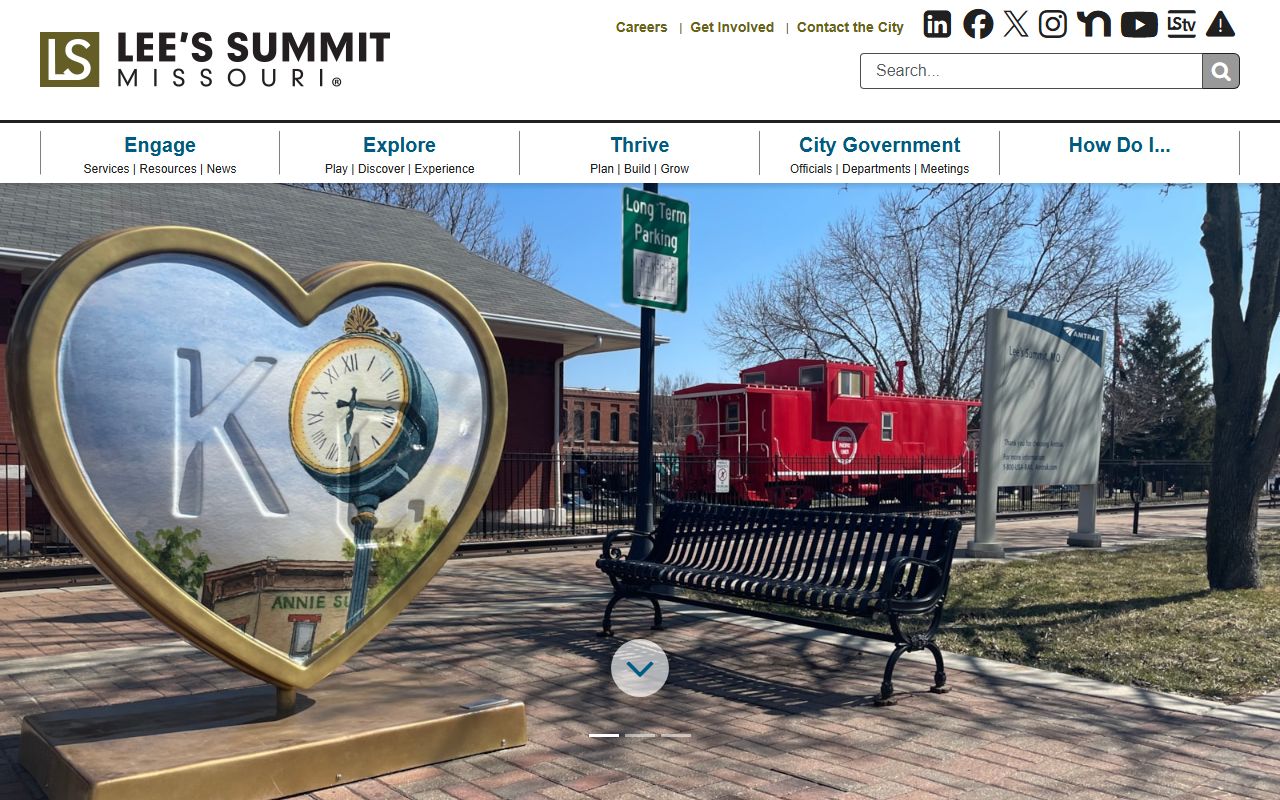 Lee's Summit Missouri official website for death records