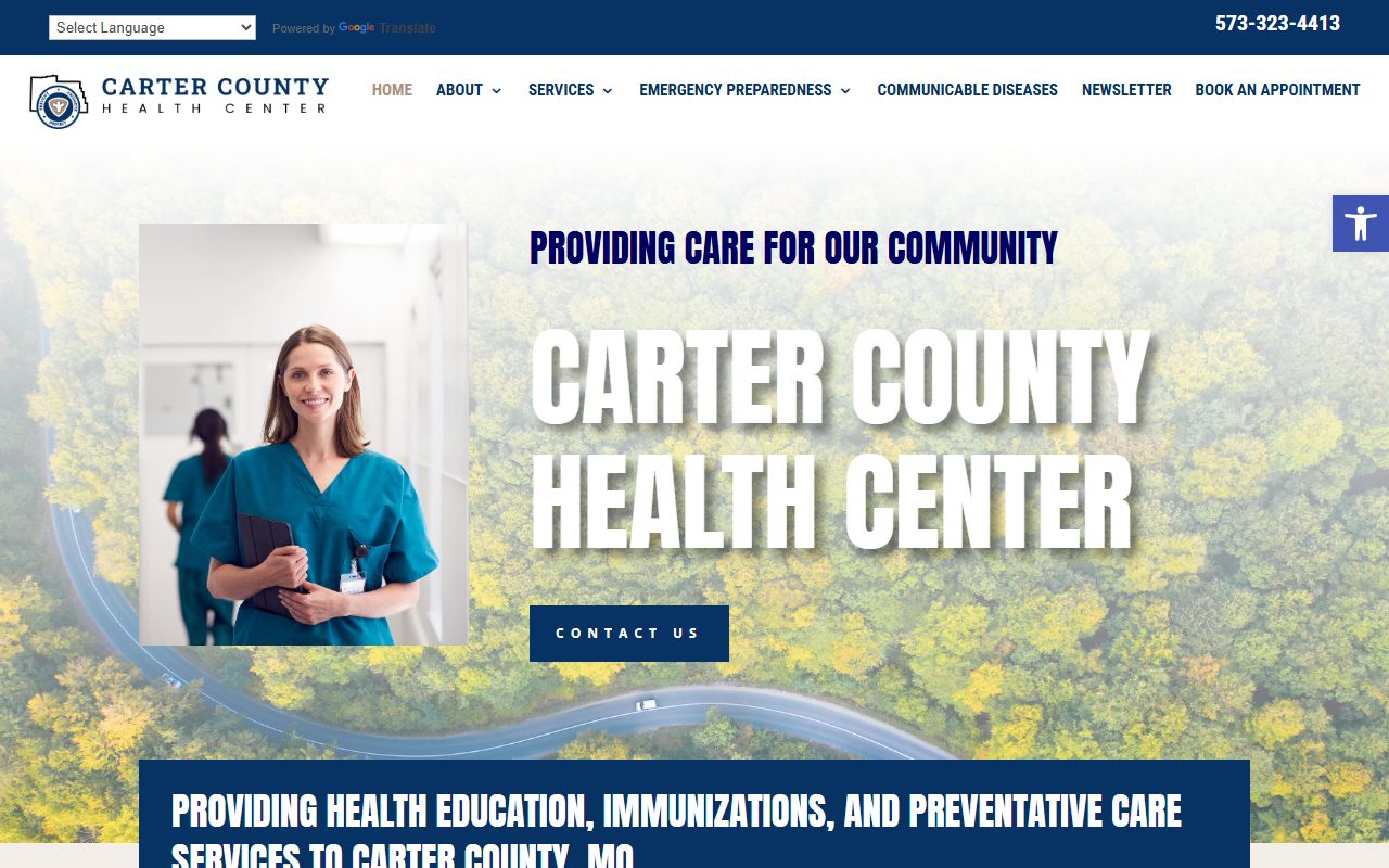 Carter County Health Department death records office in Van Buren Missouri