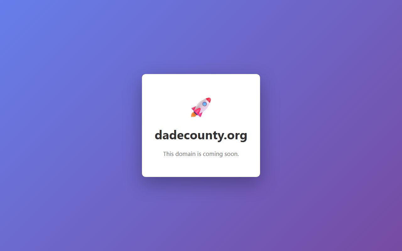 Dade County Health Department government page for death records