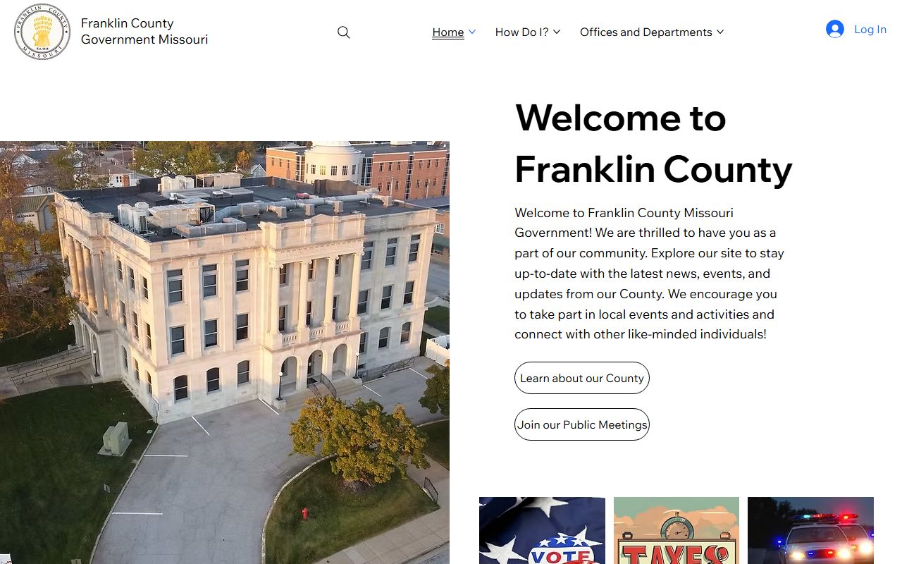 Franklin County Missouri health department for death records