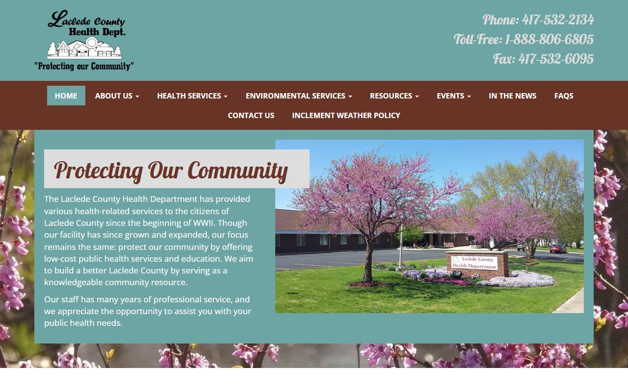 Laclede County Health Department death records office in Lebanon Missouri