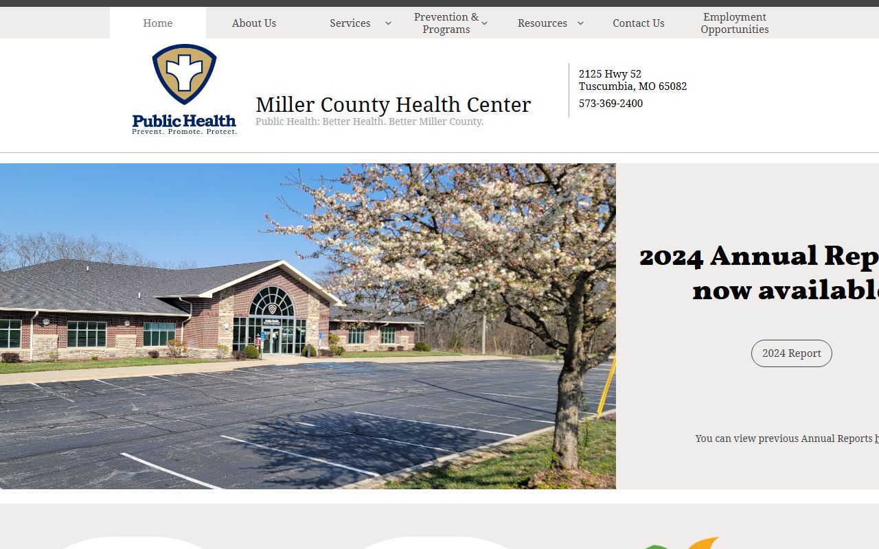 Miller County Health Department office serving death record requests in Missouri