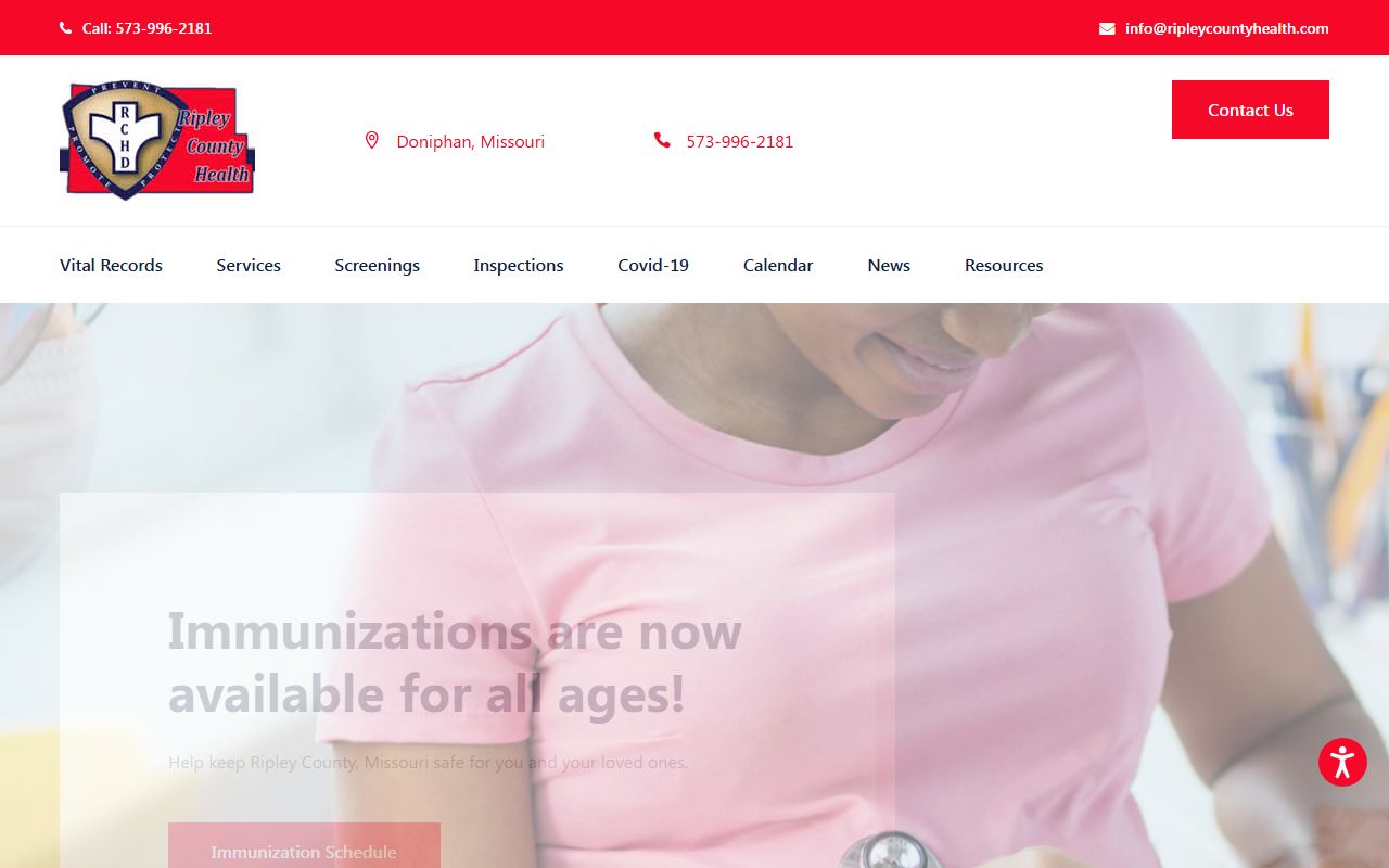 Ripley County Health Department death records office in Doniphan Missouri