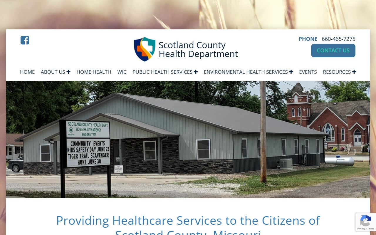 Scotland County Health Department in Memphis Missouri for death records